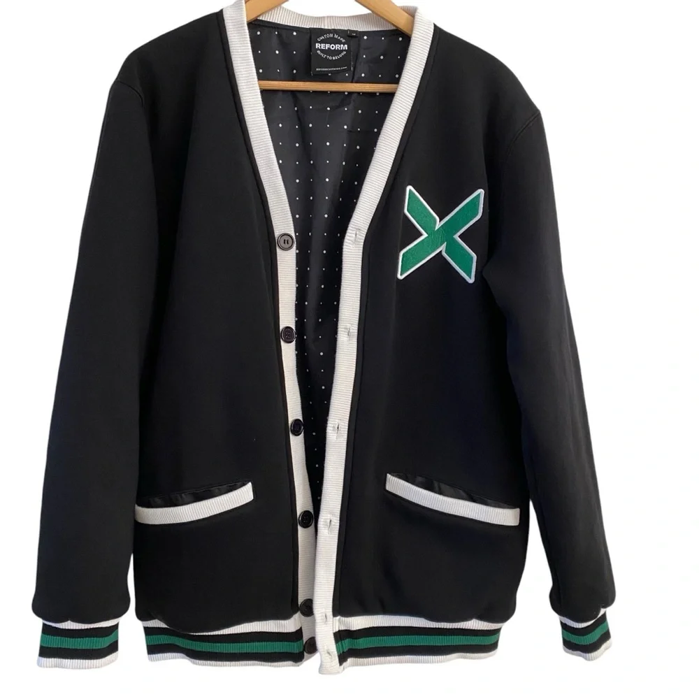 StockX Letterman Sweater Varsity Cardigan Fleece Jacket Employee Issued Medium